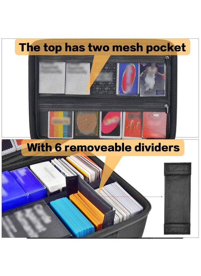 ALLPRIMO Trading Card Case Storage Box For 2700+ Cards. Deck Boxes For Standard Card Games. Travel Organizer Holder Compatible With Pm Tcg/ For Topps Baseball Sports/ For C.A.H/ For Uno/ For Mtg/ For Yu Gi Oh  - Image 4