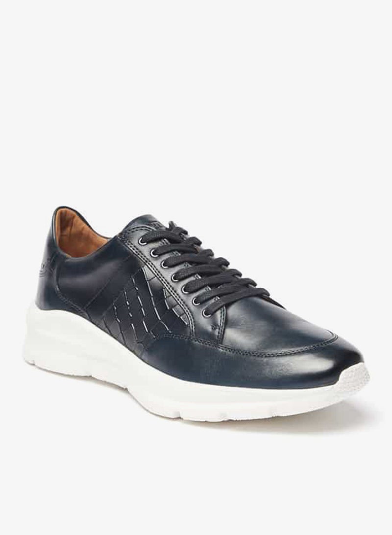 DUCHINI Men's Textured Sneakers with Lace-Up Closure - Image 3