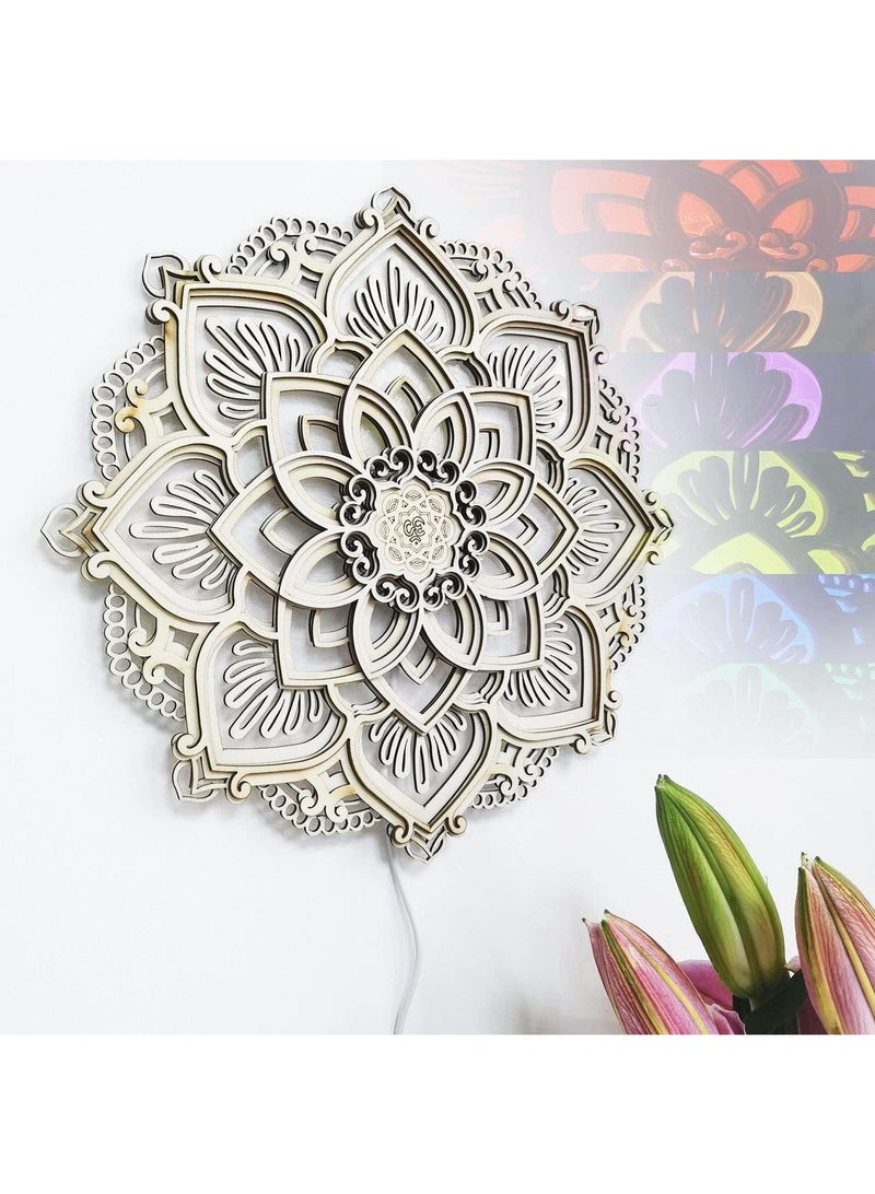 general 30*30cm Mandala Wall Decoration Illuminates Art Meditation Muslim Ramadan Lanterns - Image 1