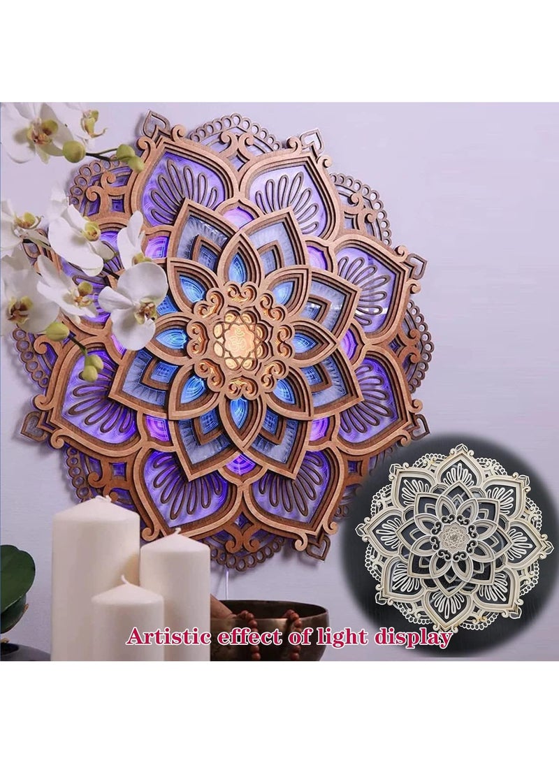 general 30*30cm Mandala Wall Decoration Illuminates Art Meditation Muslim Ramadan Lanterns - Image 3