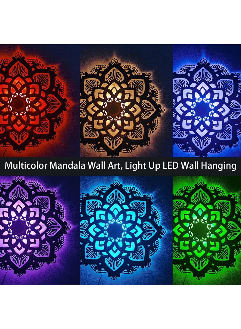 general 30*30cm Mandala Wall Decoration Illuminates Art Meditation Muslim Ramadan Lanterns - Image 4