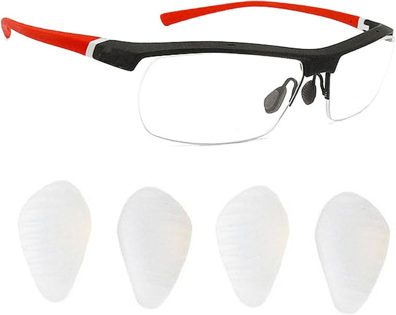 KECHIO Push-in Eyeglass Nose Pads Soft Anti Slip Nose Piece Replacement Silicone Nose Pads for Glasses Sunglasses - Image 1