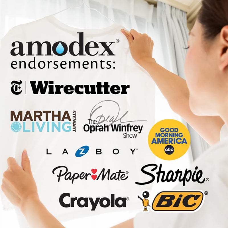 Amodex Ink & Spot Remover for Clothes, Leather and Skin - Removes Ink, Ballpoint, Sharpie, Grease and More, Works on Set-in Stains, Gentle but Powerful, 4oz/120ml Bottle - Image 2
