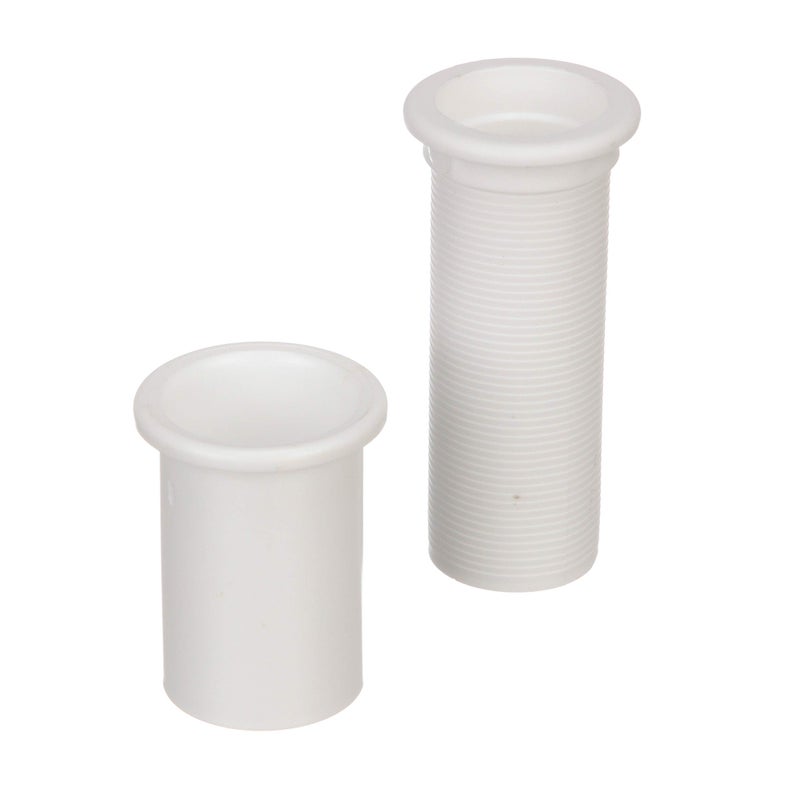 Seachoice Adjustable Splashwell Drain Tube, Fits 1-1/4 in. Opening, White Plastic - Image 3