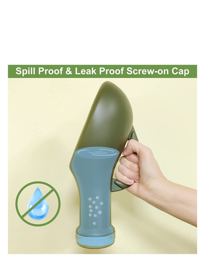 Urine Bottle Spill Proof Unisex Portable Women Mens Urinals Screw Top Lid Pee Female Funnel Urine Bottles Container Plastic Bed Pan Car Travel Toilet 1000ml Adult Kids Potty Night Wee Pot WC for Male - Image 4
