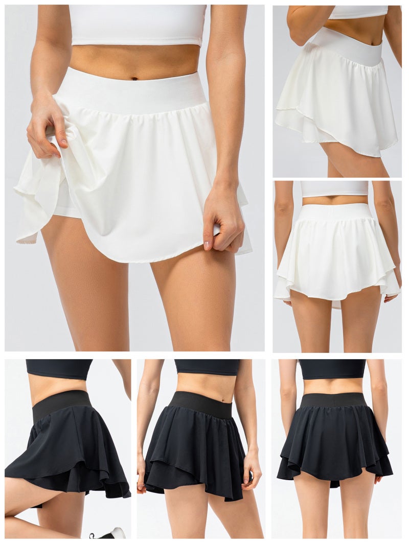 Women Tennis Skirts with Liner Shorts 2-in-1 Double Layer with Pocket for Workout Golf - Image 4