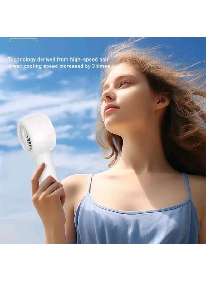 Lenyes LFH07 Portable Mini Handheld Cooling Fan, 5-Speed, 1200mAh Battery, LED Display - Image 4
