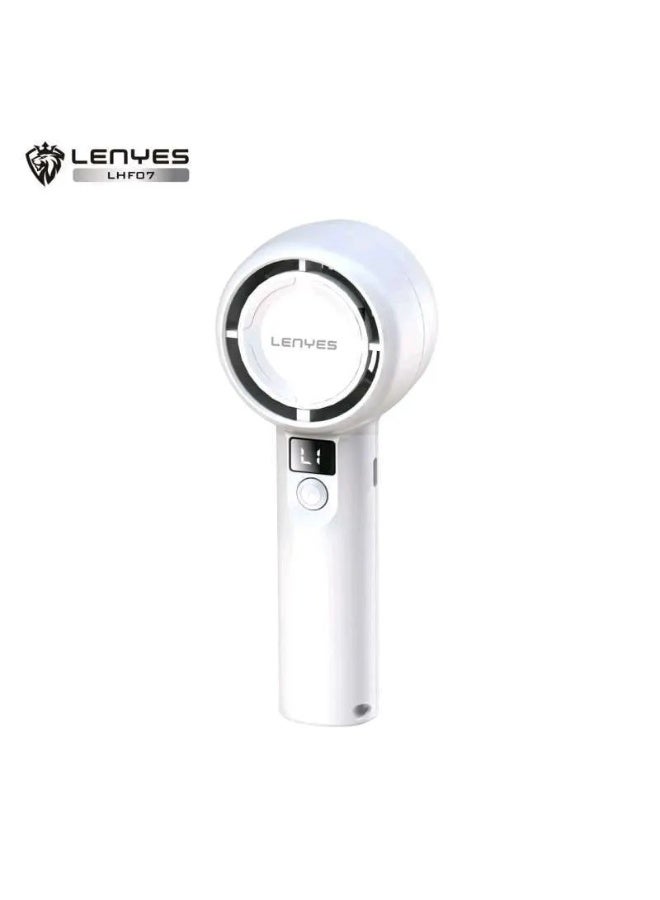 Lenyes LFH07 Portable Mini Handheld Cooling Fan, 5-Speed, 1200mAh Battery, LED Display - Image 1