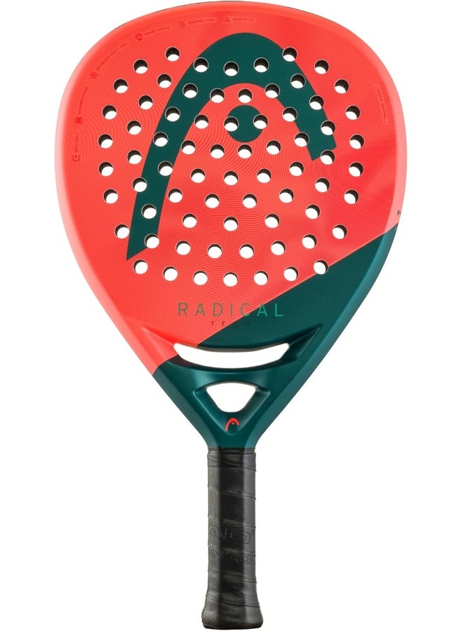 HEAD Radical Padel Racquet - Teardrop Shape with Double Layer Carbon Fiber - Image 2