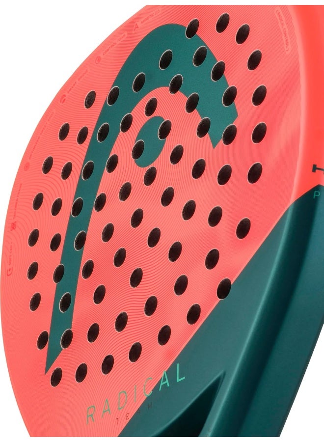 HEAD Radical Padel Racquet - Teardrop Shape with Double Layer Carbon Fiber - Image 4