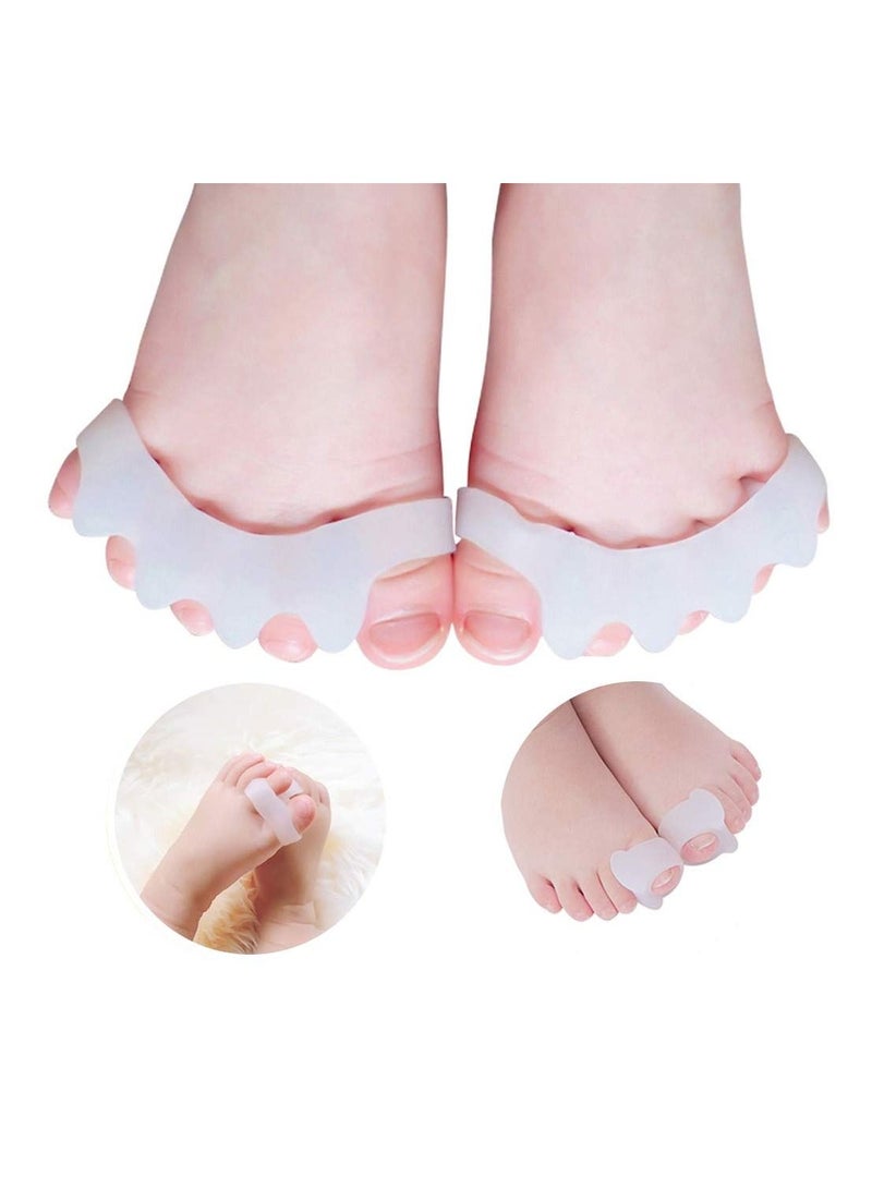 DubaiGallery 1 Pair Silicone Toe Separators Straightener Bunion Corrector Hammer Toe Spacers for Men and Women - Image 2