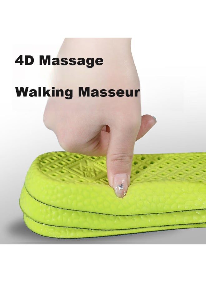 A Fish Antibacterial And Deodorant Insoles For Men And Women, Sports Comfortable Shock Absorption High Elasticity Breathable Sweat Absorption Long-standing Not Tired - Image 2