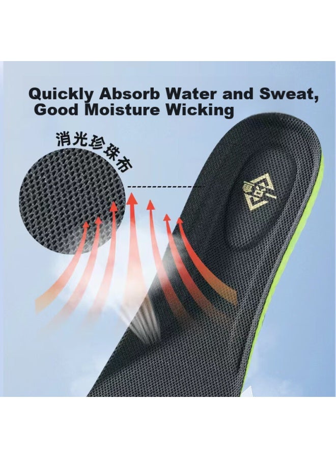 A Fish Antibacterial And Deodorant Insoles For Men And Women, Sports Comfortable Shock Absorption High Elasticity Breathable Sweat Absorption Long-standing Not Tired - Image 5