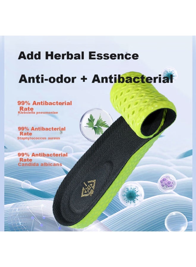A Fish Antibacterial And Deodorant Insoles For Men And Women, Sports Comfortable Shock Absorption High Elasticity Breathable Sweat Absorption Long-standing Not Tired - Image 3