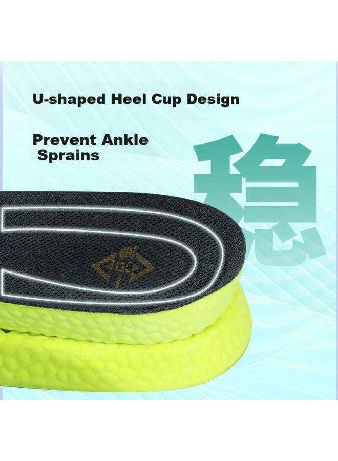 A Fish Antibacterial And Deodorant Insoles For Men And Women, Sports Comfortable Shock Absorption High Elasticity Breathable Sweat Absorption Long-standing Not Tired - Image 4