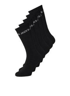Jack & Jones Junior Kids 5 Pack Logo Socks  - Image 2