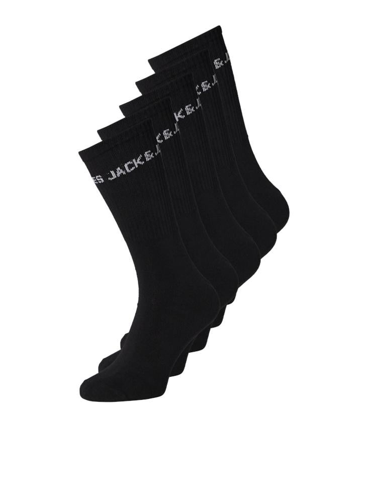Jack & Jones Junior Kids 5 Pack Logo Socks  - Image 2