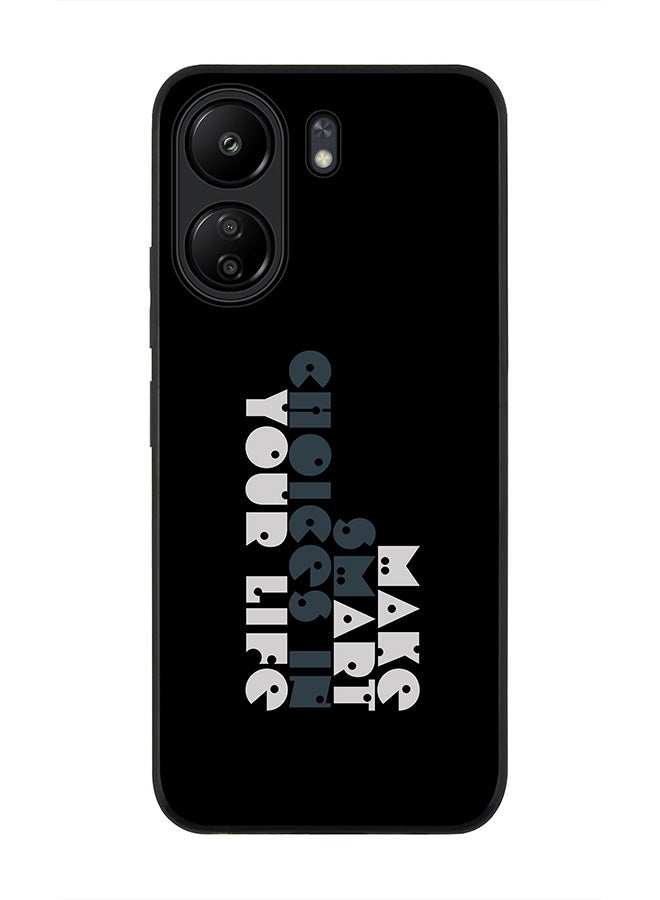 Stylizedd Rugged Black edge case for Xiaomi Poco C65, Slim fit Soft Case Flexible Rubber Edges Anti Drop TPU Gel Thin Cover- Make Art Your Life - Image 1