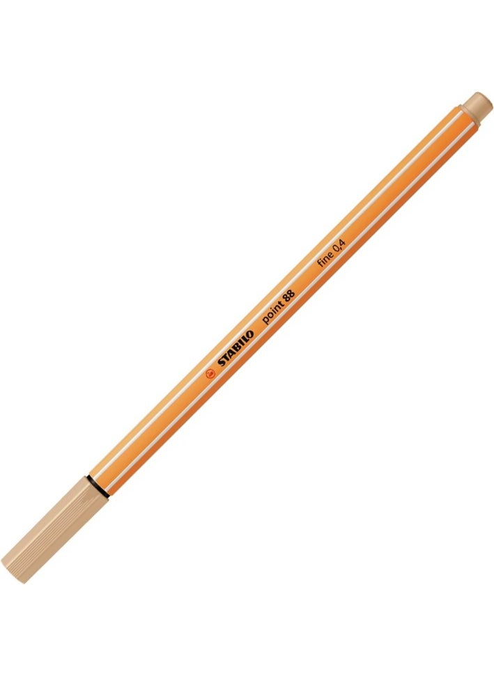 STABILO Point 88 Fine Tip Felt Tip Pen 0.4 mm Light Khaki 