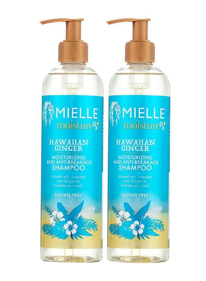 Moisture Rx Hawaiian Ginger Moisturising And Anti Breakage Shampoo 2 Pack 355ml