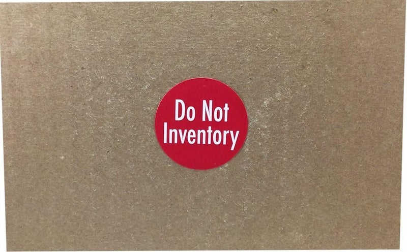 InStockLabels.com Do Not Inventory Labels Red with White 1.5 Inch Round Circle Dots 500 Adhesive Stickers On A Roll for Warehouses Stockrooms Inventory Control and Order Management Made in The USA - Image 3