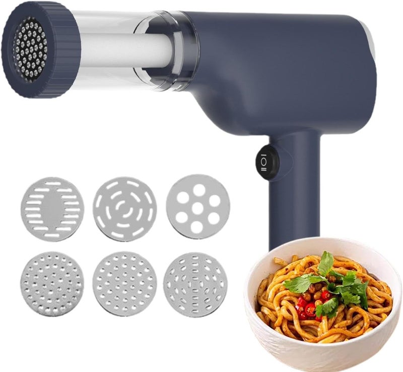 WENGTY Pasta Maker Machine 6 in 1 Cordless Portable Noodle Maker Detachable Handheld Automatic Pasta Maker - Image 3