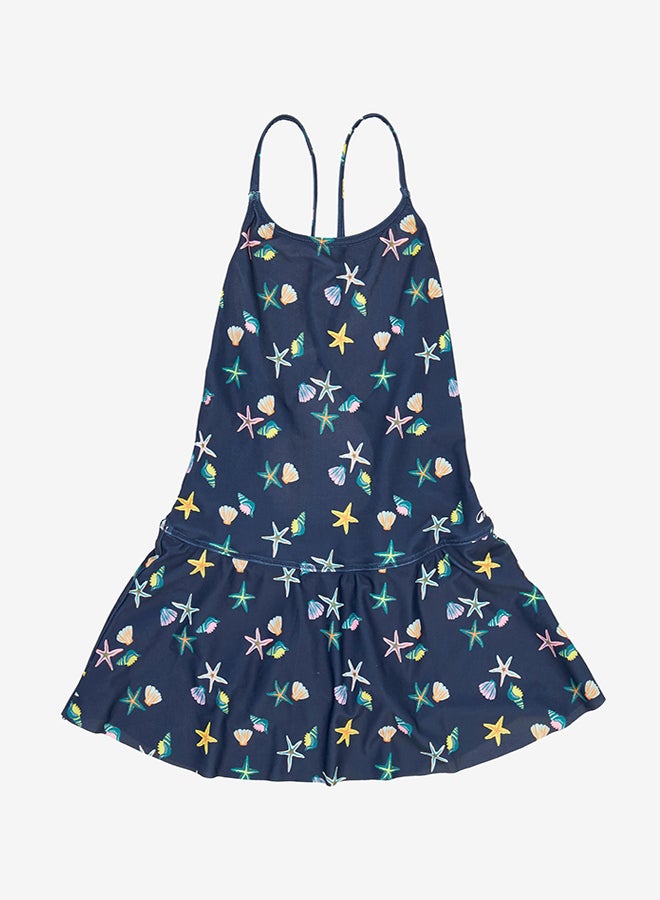 DECATHLON Girls’ swimming 1-piece skirt swimsuit - 100 Lila - Image 3