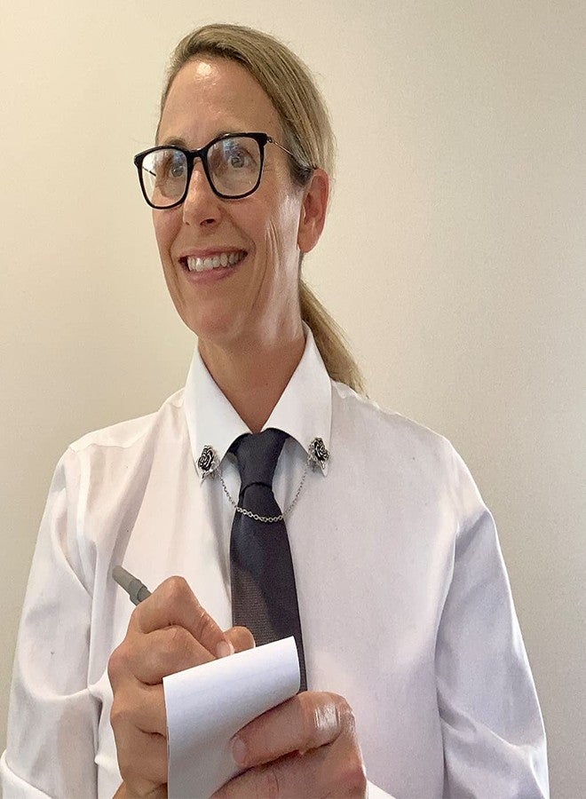 إيفلوتس مشبك سترة إيفيلوتس روز، سلسلة طوق - مشابك كارديجان بتصميم كلاسيكي لتثبيت السترة والشال والوشاح - Image 2