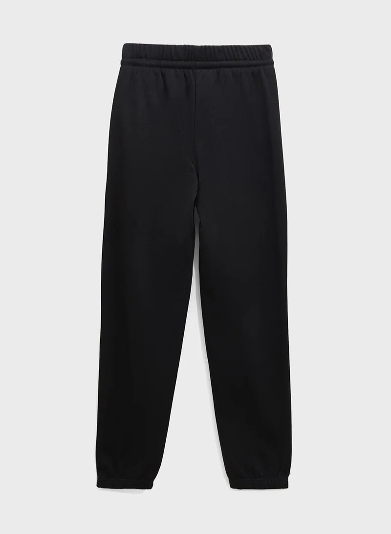 Adidas J Sl Fl Pt 225 Black Training Pants For Junior 7-8Y
