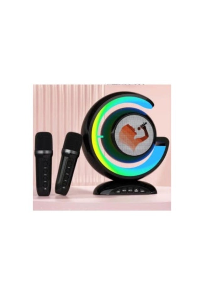 أكاليكس مكبر صوت بلوتوث محمول YS-110 مع إضاءة ليلية ومغير صوت وميكروفون UHF - Image 1