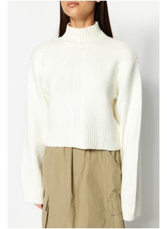 trendyol Sweater - Ecru - Regular fit  - Image 4