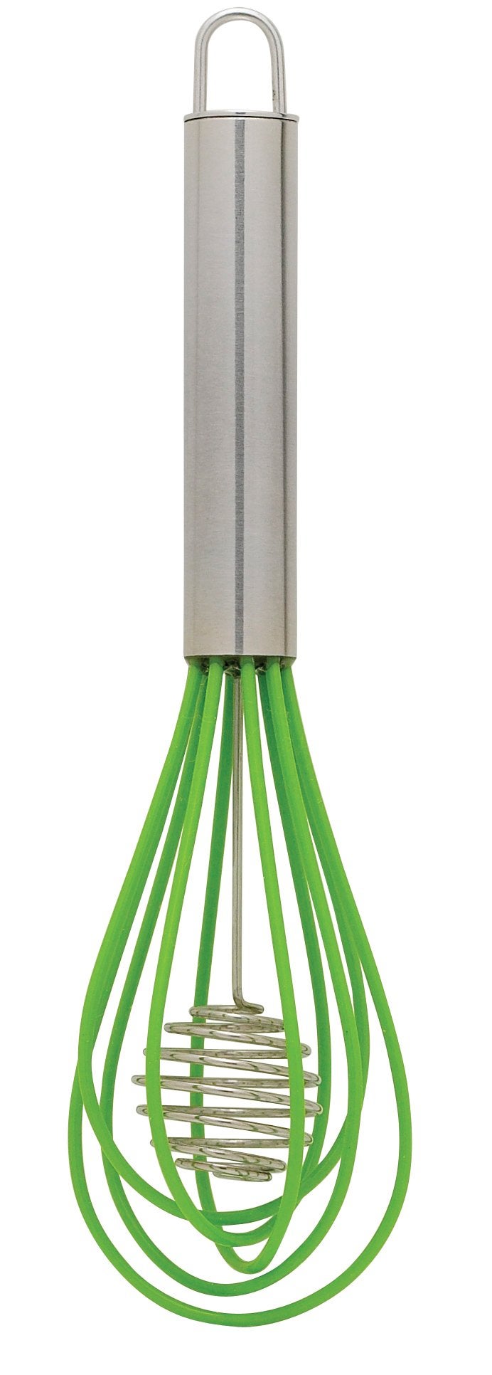 Mrs. Anderson's Baking Mrs Andersons Baking Rapid Whisk Junior with Double Helix Spiral Blades 188 Stainless Steel and Silicone Green