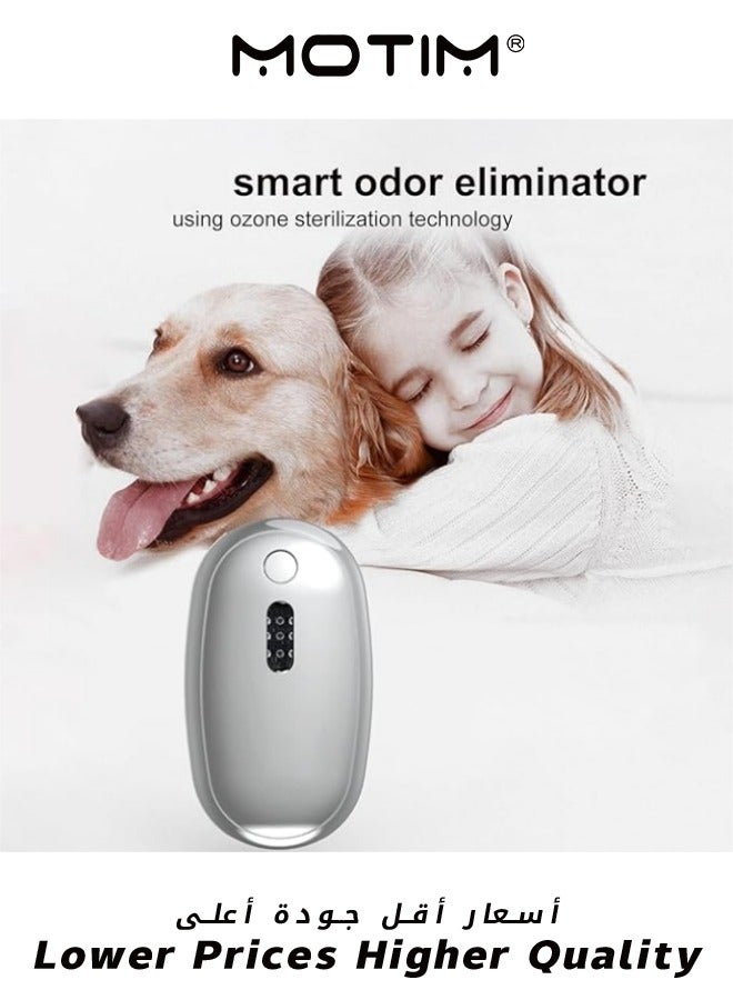Motim Cat Litter Room Deodorizer 360° Monitor Functions Rechargeable Unscented Smart Cat Litter Odor Eliminator Smart Deodorization Dust-Free for All Kinds of Cat Litter Box or Small Pets Toilet  - Image 4
