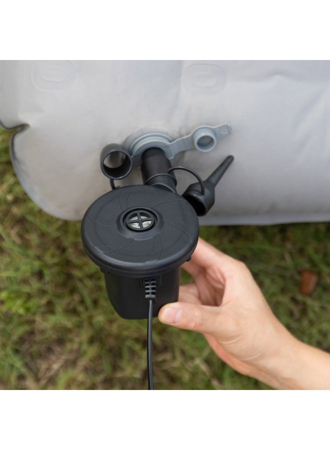 مضخة هواء كهربائية بوظيفة النفخ والتفريغ للاستخدام المنزلي والسيارة قابس بريطاني مناسبة للمسابح القابلة للنفخ والعوامات والقوارب الهوائية وغيرها - Image 2