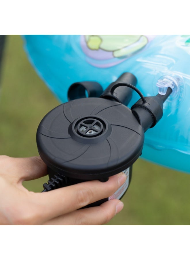 مضخة هواء كهربائية بوظيفة النفخ والتفريغ للاستخدام المنزلي والسيارة قابس بريطاني مناسبة للمسابح القابلة للنفخ والعوامات والقوارب الهوائية وغيرها - Image 3