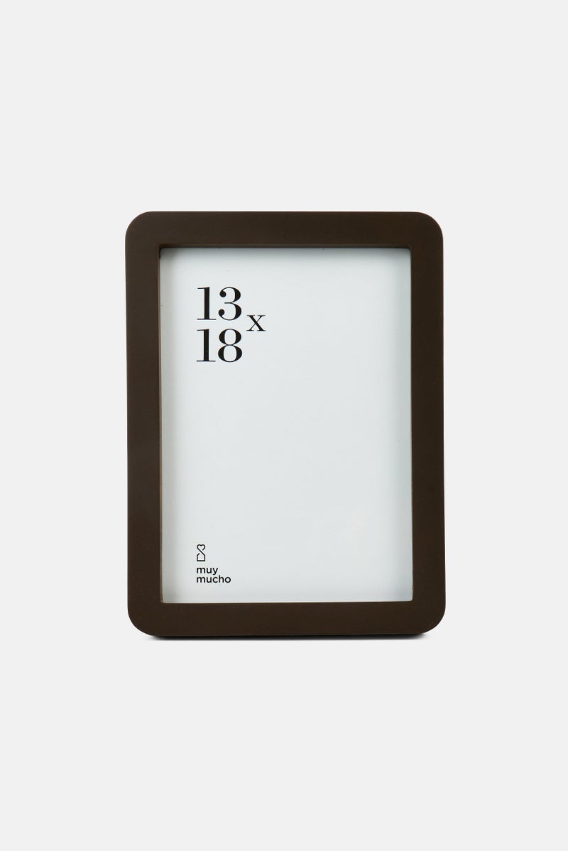 Muy Mucho Photo Frame 15 x 20 x 1,2cm, Dark Brown - Image 1