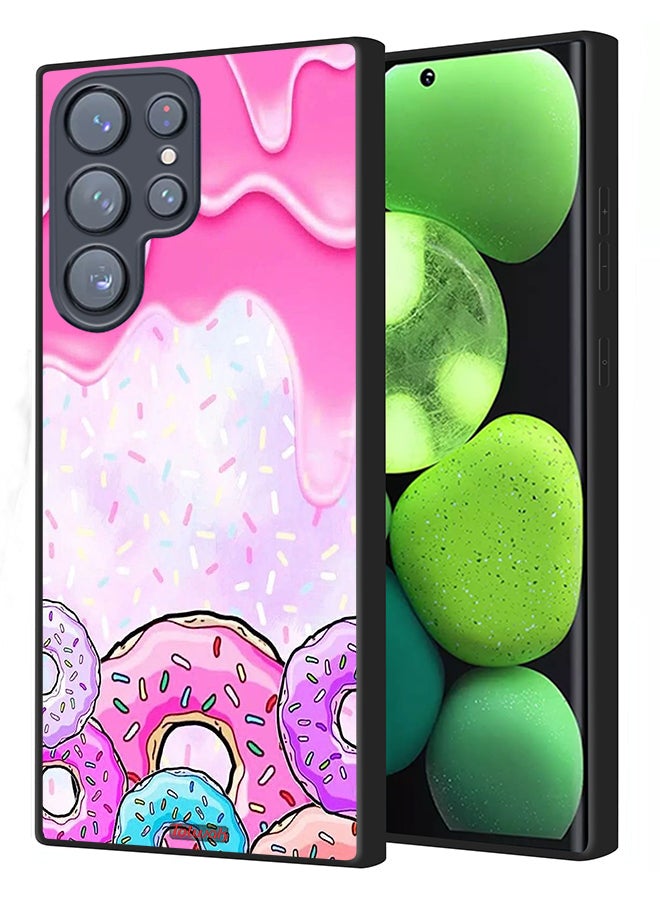Tolwak Samsung Galaxy S22 Ultra 5G Protective Case Cover Donut Colors - Image 1