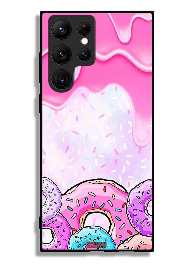 Tolwak Samsung Galaxy S22 Ultra 5G Protective Case Cover Donut Colors - Image 3