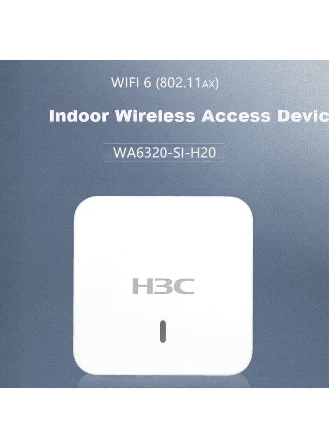 H3c Wifi6 Wireless Ap 3000m Dual-band Four-stream Dual Gigabit Indoor Ceiling-mount Enterprise-level Whole-home 5g High-speed Wireless Access Point Supports 80 Devices Wa6320-si-h20