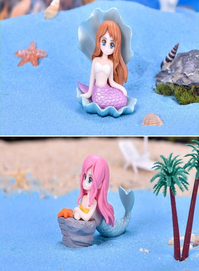 TRADESK Anky Aquarium Decorative Ornament - (Seap + Dolphin Mermaid) | Cute Little Divers for Fish Tank | Creative Aquarium & Terrarium Accessory | Marine Landscape Resin Sculpture - Image 2
