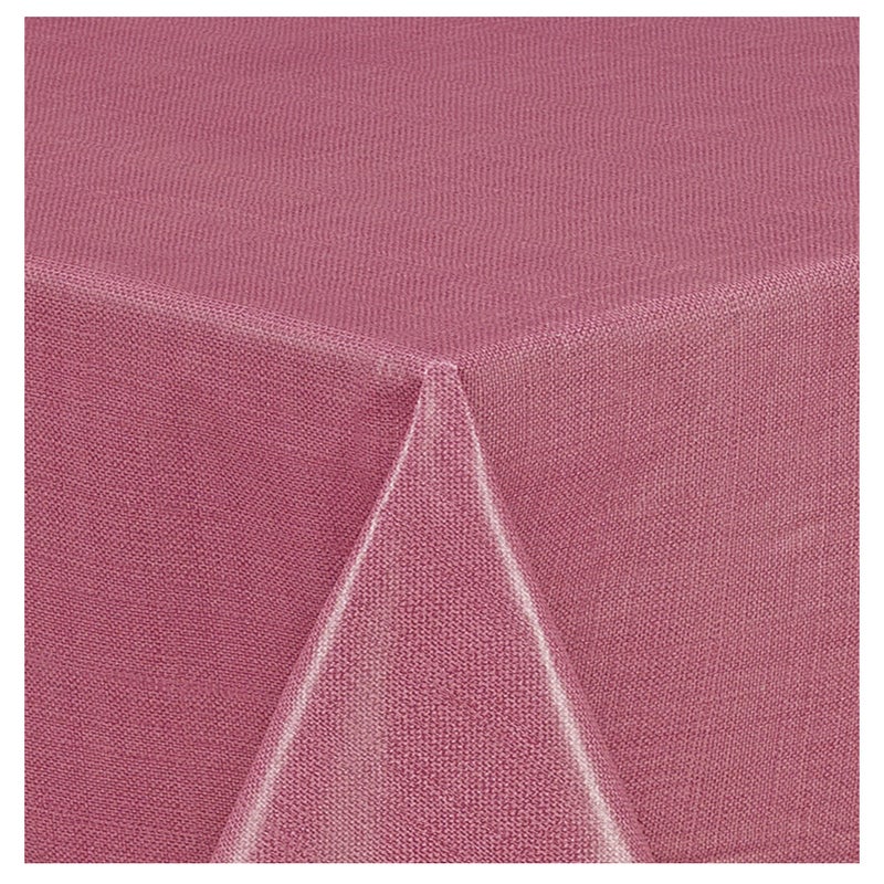 Lintex Cafe Hotel Linen Look Solid Color Heavy 4 Gauge Vinyl Flannel Backed Tablecloth  Indoor/Outdoor Wipe Clean Tablecloth  52 Inch x 52 Inch Square  Burgundy - Image 2