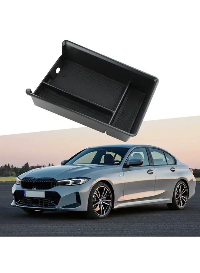 Upgraded Black Armrest Box for BMW 3 4 Series G20 G21 G22 G23 2019-2023 Layered Storage Tray - Image 4