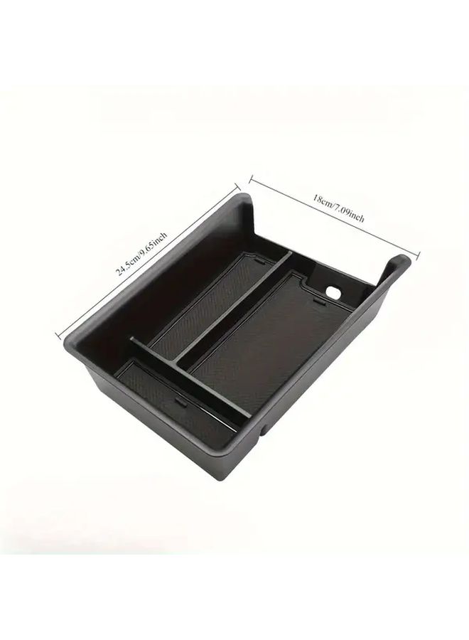 Upgraded Black Armrest Box for BMW 3 4 Series G20 G21 G22 G23 2019-2023 Layered Storage Tray - Image 2