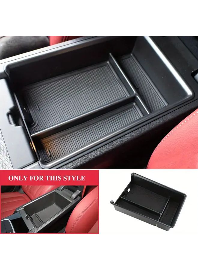 Upgraded Black Armrest Box for BMW 3 4 Series G20 G21 G22 G23 2019-2023 Layered Storage Tray - Image 1