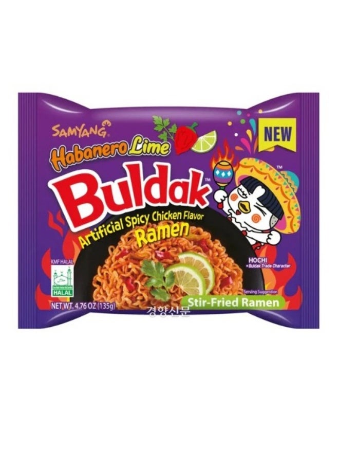 SAMYANG - BULDAK - HABANERO LIME - HOT CHICKEN RAMEN - 135G