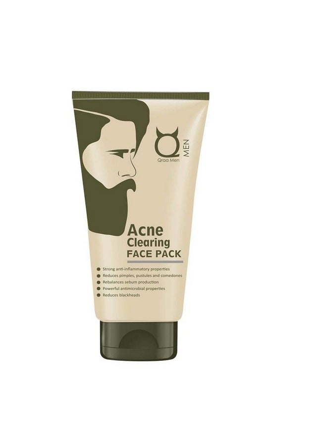 Qraa Men Intense Acne Clearing Face Pack 100 G  - Image 1