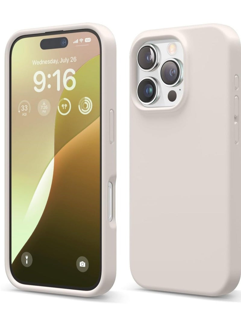 Raxoom Stone Gray Full Body Protection Case for iPhone 16 Pro - Shockproof, Slim Design with Anti-Scratch Microfiber Lining - Image 1