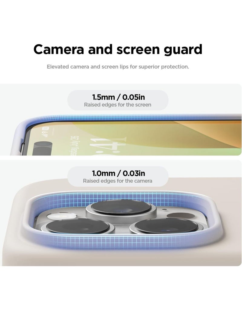 Raxoom Stone Gray Full Body Protection Case for iPhone 16 Pro - Shockproof, Slim Design with Anti-Scratch Microfiber Lining - Image 4