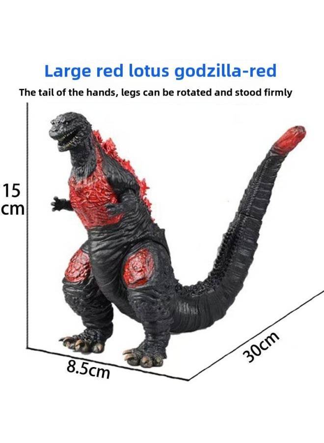 null - Super Large Medium Nuclear Explosion Godzilla Monster Soft Rubber Godzilla Not Bad For Children Superman Toy Model Hand-made-Color:Planet Rampage Godzilla Blue-17cm - Image 1