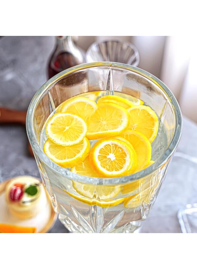 Jaffiust Glass Beverage Dispenser with Spigot, 3L Glass Drink Dispenser for Parties Wide Mouth Juice Beverage Server for Wedding Party Bar Leak Proof Beverage Dispenser - Image 4